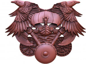 Корабль викингов ЧПУ 231 3D Принт Модель