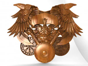 Viking Ship CNC 231 3D Print Model