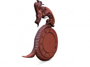Dragon clock CNC 3D Print Model