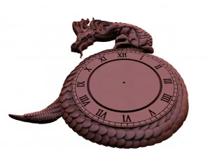 Dragon clock CNC 3D Print Model