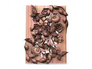 Flowers CNC 3D Print Model