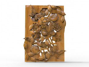 Flowers CNC 3D 프린트 모델