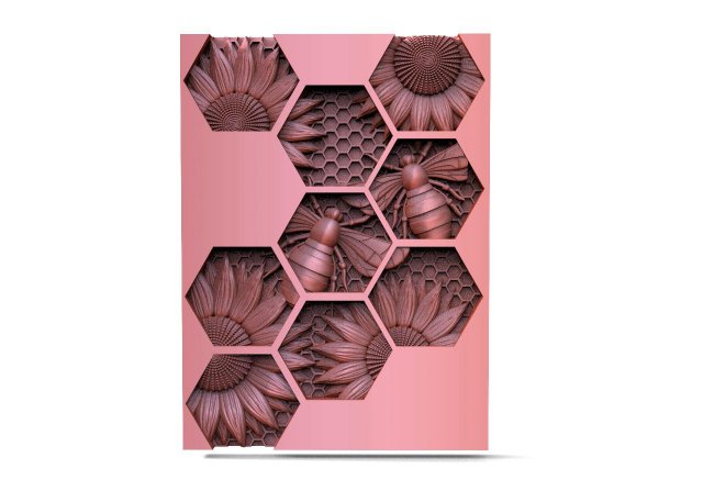 Bee cnc 232 Modello di stampa 3D .c4d .max .obj .3ds .fbx .stl .blend 