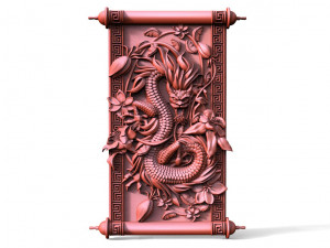 Chinese dragon CNC 3D Print Model