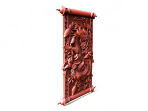 Chinese dragon CNC 3D Print Model