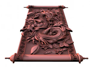 Chinese dragon CNC 3D Print Model