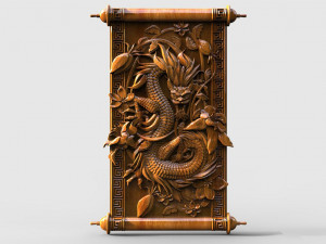 Chinese dragon CNC Modèles 3D en vedette