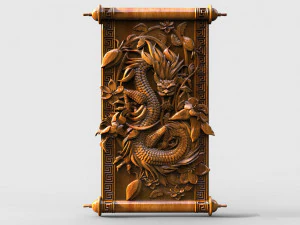 Chinese dragon CNC 3D Print Model