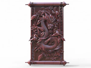 Chinese dragon CNC 3D Print Model