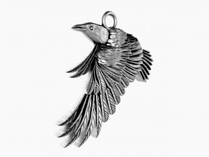 Raven pendant 3D 打印模型