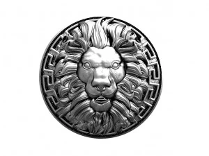 Lion head pendant 3D Print Model