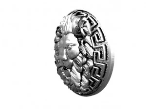 Lion head pendant 3D Print Model