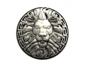 Lion head pendant Modelo de Impressão 3D