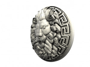 Lion head pendant Modelo de Impressão 3D