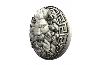 Lion head pendant 3D Print Model