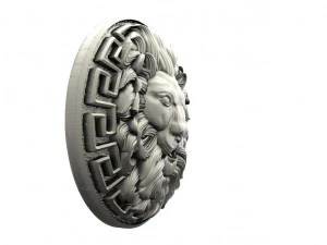 Lion head pendant 3D Print Model