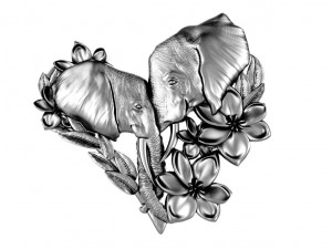 Elephant pendant 3D Print Model