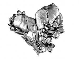 Elephant pendant 3D Print Model