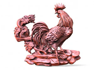 Rooster CNC 3D Print Model