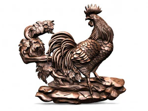 Rooster CNC 3D Print Model