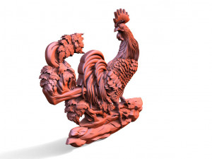 Rooster CNC 3D 打印模型