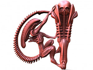 Alien CNC stl 3D-printmodel