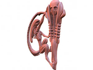 Alien CNC stl 3D Print Model
