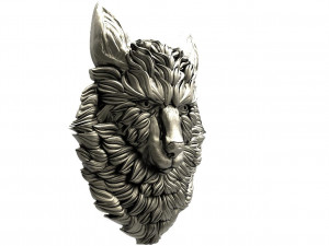 Wolf pendant 3D Print Model