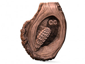Owl CNC 3D Print Model