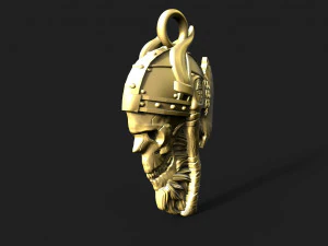 Viking skull pendant 3D Print Model