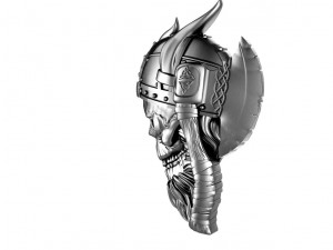 Viking skull pendant 3D Принт Модель
