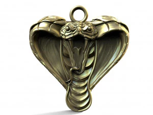 Pingente cobra cobra Modelo de Impressão 3D