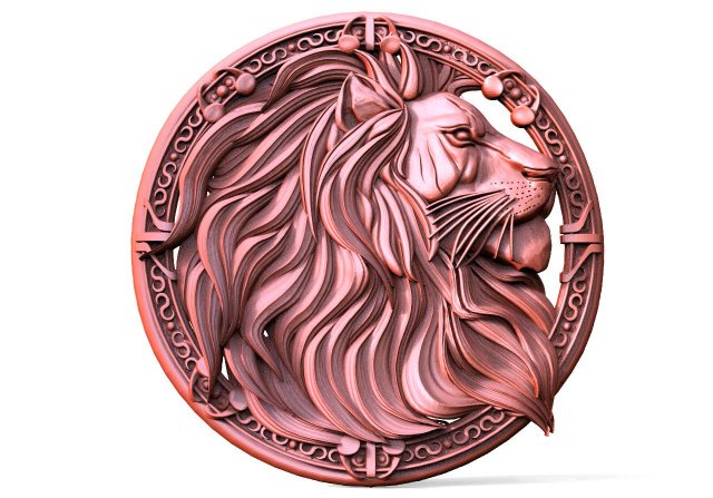 Lion CNC 3D प्रिंट मॉडल .c4d .max .obj .3ds .fbx .stl .blend 