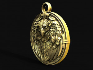 Eagle pendant 3D Print Model