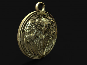 Eagle pendant 3D Print Model