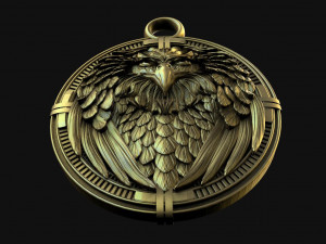 Eagle pendant 3D Print Model