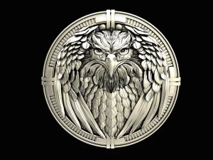Eagle pendant 3D Print Model