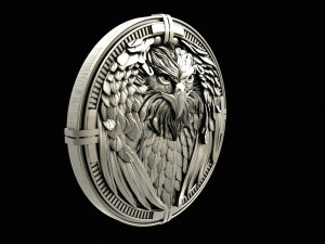Eagle pendant 3D Print Model