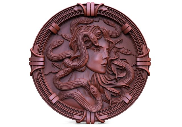 Medusa CNC Model Cetak 3D .c4d .max .obj .3ds .fbx .stl .blend 