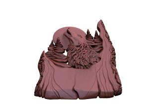 Wolf CNC 3D Print Model