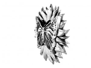 Butterfly pendant 3D Print Model