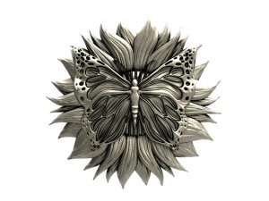 Butterfly pendant 3D Print Model