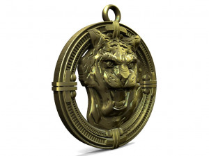 Tiger pendant Model Cetak 3D