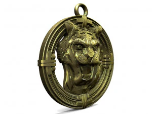 Tiger pendant 3D Print Model