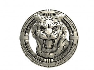 Tiger pendant Model Cetak 3D