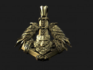 Thor hammer pendant 3D Baskı Modeli