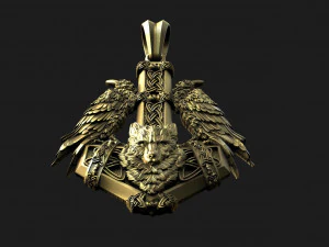 Thor hammer pendant 3D Print Model