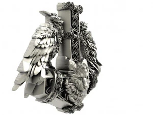 Thor hammer pendant 3D Print Model