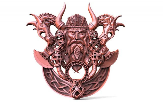 Viking CNC 3D Print Model .c4d .max .obj .3ds .fbx .stl .blend 