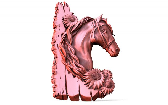 Horse CNC Modello di stampa 3D .c4d .max .obj .3ds .fbx .stl .blend 